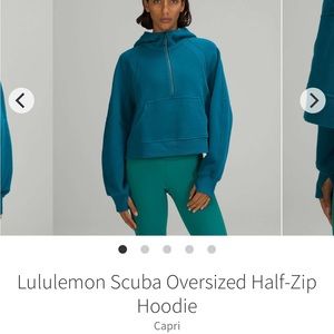 Lululemon Scuba Half Zip